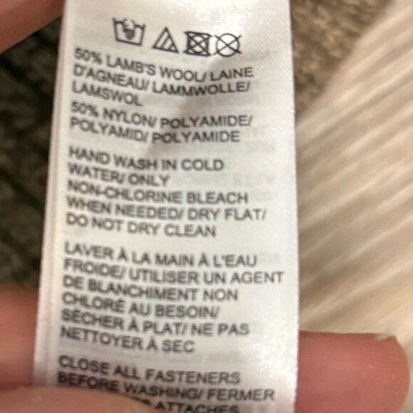 Black Brown Men's Wool Extra Soft Quarter-Zip Sweater sz XXL - Picture 7 of 8